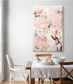 Textura minimalista de arte de pared moderno abstracto rosa
